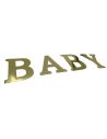 Stickers Baby Shower "BABY" Doré