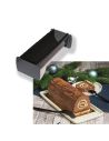 Coffret Moule à Bûche et Tapis à Reliefs effet Bois / Pour 7 à 9 Parts