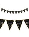Guirlande de 10 Fanions Triangles "Bonne Année" / Longueur : 3 mètres