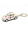 Porte-clés en Métal Cox 1967 Flower Power / Voiture  à Friction