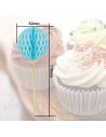 Top Gâteau 12 Pics Boule Alvéolées