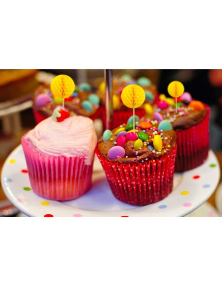Top Gâteau 12 Pics Boule Alvéolées