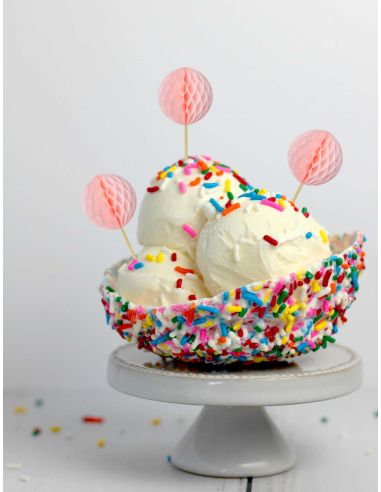 Top Gâteau 12 Pics Boule Alvéolées