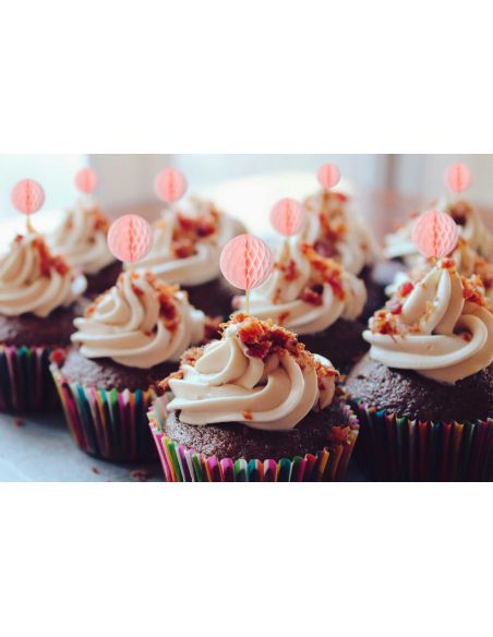 Top Gâteau 12 Pics Boule Alvéolées