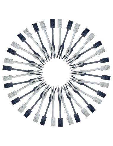 Lot de 36 Pics Apéro Réutilisables / Matière : Plastique Haute Résistance