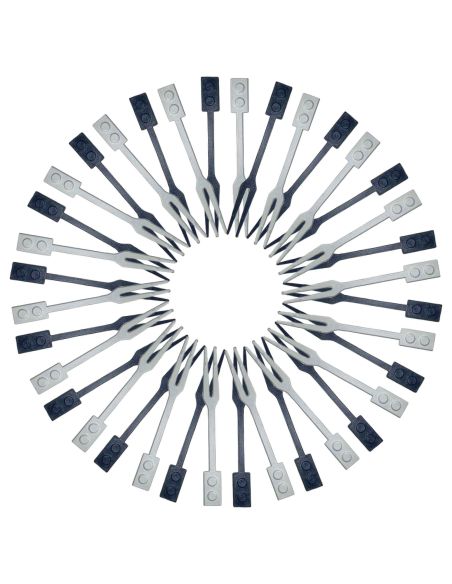 Lot de 36 Pics Apéro Réutilisables / Matière : Plastique Haute Résistance