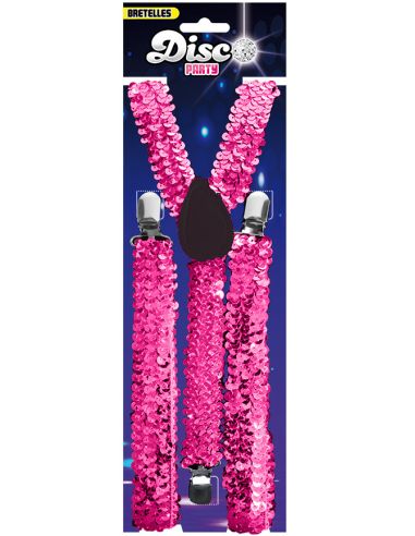 Bretelles brillantes Tenue Disco
