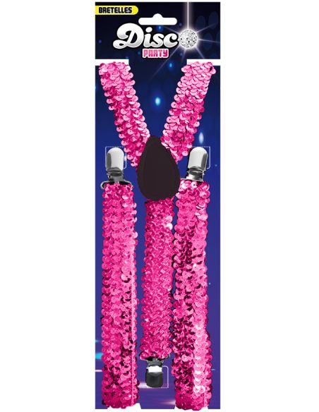 Bretelles brillantes Tenue Disco