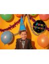 Ballon Métallique Rond Multicolore "Joyeux Anniversaire" - Dimension 35 cm