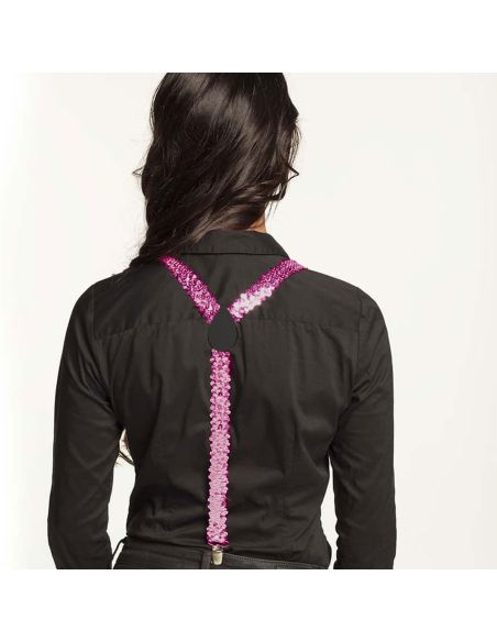 Bretelles brillantes Tenue Disco