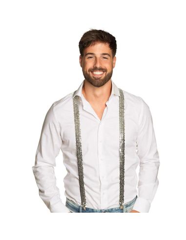 Bretelles brillantes Tenue Disco