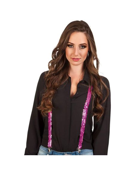 Bretelles brillantes Tenue Disco