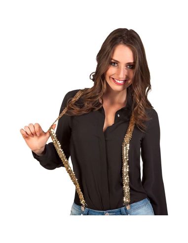Bretelles brillantes Tenue Disco