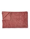 Plaid Motif en Relief Terracotta - Dimensions : 150 x 200 cm