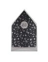 Lot De 3 Boîtes Gigognes Grises et Noires - Hauteur : 23 cm à 32 cm