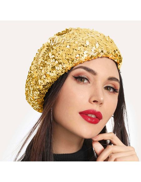 Bonnet à Paillettes Tenue Disco