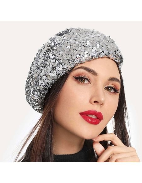 Bonnet à Paillettes Tenue Disco