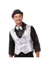 Gilet brillant Tenue Disco - Couleur : Argent - Taille : XL