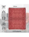 Plaid Motif en Relief Terracotta - Dimensions : 150 x 200 cm
