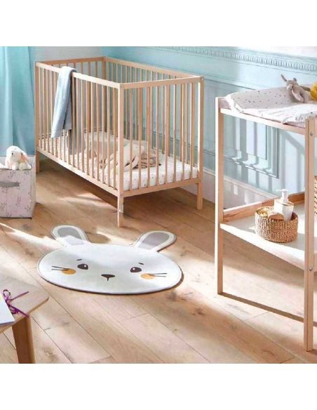Tapis en Mousse pour Chambre Enfant Motif  "Lapin" - Dimensions : 80 x 75 cm