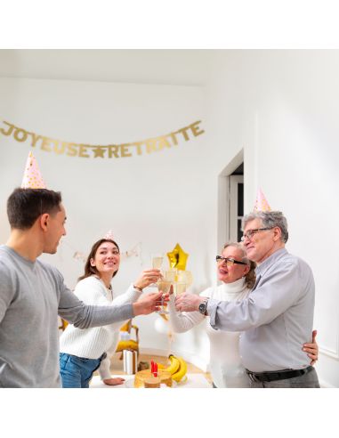 Guirlande "Joyeuse Retraite" - Dimensions : 300 x 15,7 cm