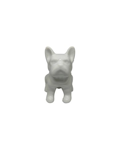 Statue mini Bulldog en Céramique Noire - Hauteur: 9 cm