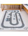 Tapis Illustré Circuit de Voitures - Dimensions : L.140 x l.70 x H.0,5 cm
