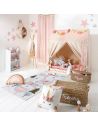 Tapis Illustré Jeu de Marelle  - Dimensions : L.140 x l.70 x H.0,5 cm