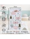Tapis Illustré Jeu de Marelle  - Dimensions : L.140 x l.70 x H.0,5 cm