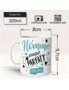 Mug "Homme Presque Parfait" - Dimensions : 11,5 x 8 x 9,7 cm