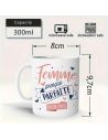 Mug "Femme Presque Parfaite" - Dimensions : 11,5 x 8 x 9,7 cm
