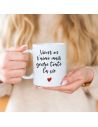 Mug "Viens on s'Aime mais Genre Toute la Vie" - Dimensions : 11,5 x 8 x 9,7 cm