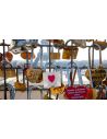 Lot de 2 Cadenas Serrures de l'Amour " Love Lock"  Livré avec 1 Clé
