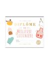 Cadre avec Diplôme de la Meilleure Cuisinière - Dimensions : 26 x 21 x 1,5 cm