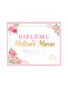 Cadre Diplôme de la Meilleure Mamie - Dimensions : 25,5 x 21 x 1,5 cm