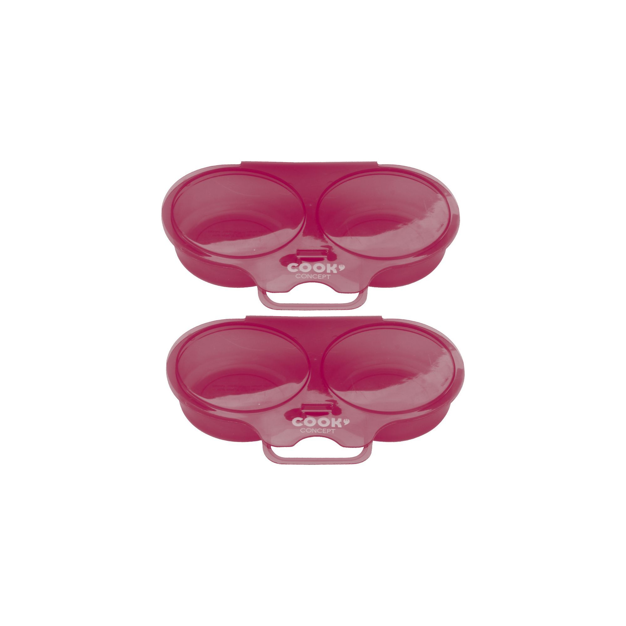 MicroCook - 2 Cuits-œufs Pour Micro-ondes - Prêt En 30 à 60 Secondes Pour œuf Dur Ou Mollet