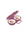 Lot de 2 Cuit Oeuf Duo Special Micro-ondes / Coloris aléatoire / Matière : Plastique