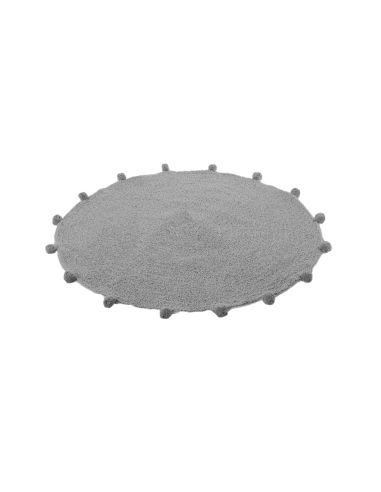 Tapis Circulaire en Coton - Dimensions : 80 x 80 cm