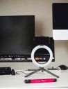 Lampe LED avec Trépied pour Smartphone - Dimensions : 27 x 36 x 50,5 cm