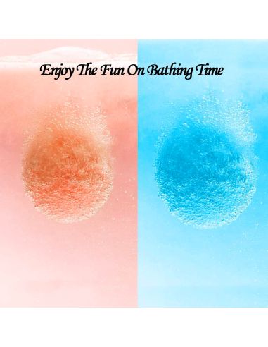 Lot de Quatre Bombes de Bain Pétillantes Fruitées