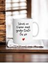 Mug "Viens on s'Aime mais Genre Toute la Vie" - Dimensions : 11,5 x 8 x 9,7 cm