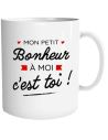 Mug "Mon Petit Bonheur à Moi c'est Toi" - Dimensions : 11,5 x 8 x 9,7 cm