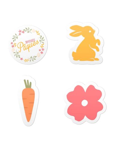 Sachet 60 pièces Décoration De Table "Joyeuses Paques"