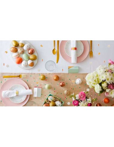 Sachet 60 pièces Décoration De Table "Joyeuses Paques"