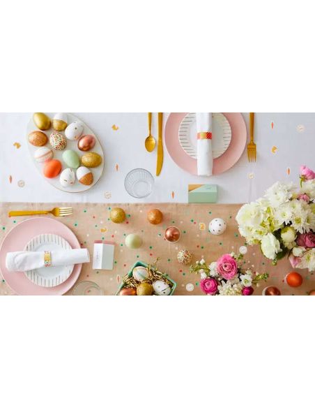 Sachet 60 pièces Décoration De Table "Joyeuses Paques"