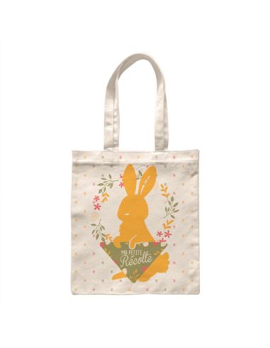Sac à Oeufs de Pâques "Tote Bag"Ma Petite Récolte - Dimensions : 41 x 22 cm