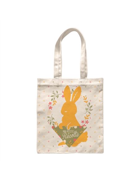 Sac à Oeufs de Pâques "Tote Bag"Ma Petite Récolte - Dimensions : 41 x 22 cm