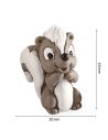 Lot de 3 Figurines Les Amis de la Forêt en Résine / Hauteur : 4 cm