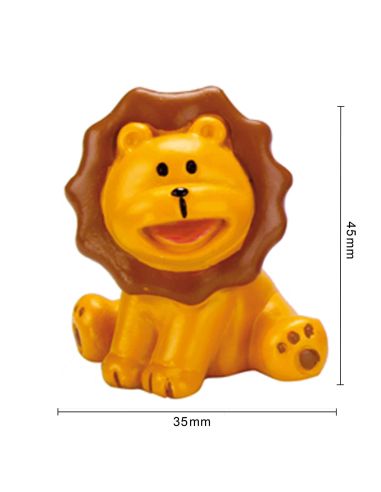 Lot de 4 Figurines Animaux d'Afrique en Résine - Hauteur : 4 cm