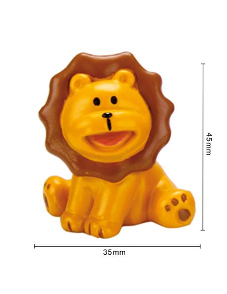Lot de 4 Figurines Animaux d'Afrique en Résine - Hauteur : 4 cm